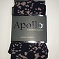 Cotton Tights - Speckle Print - Navy/Pink