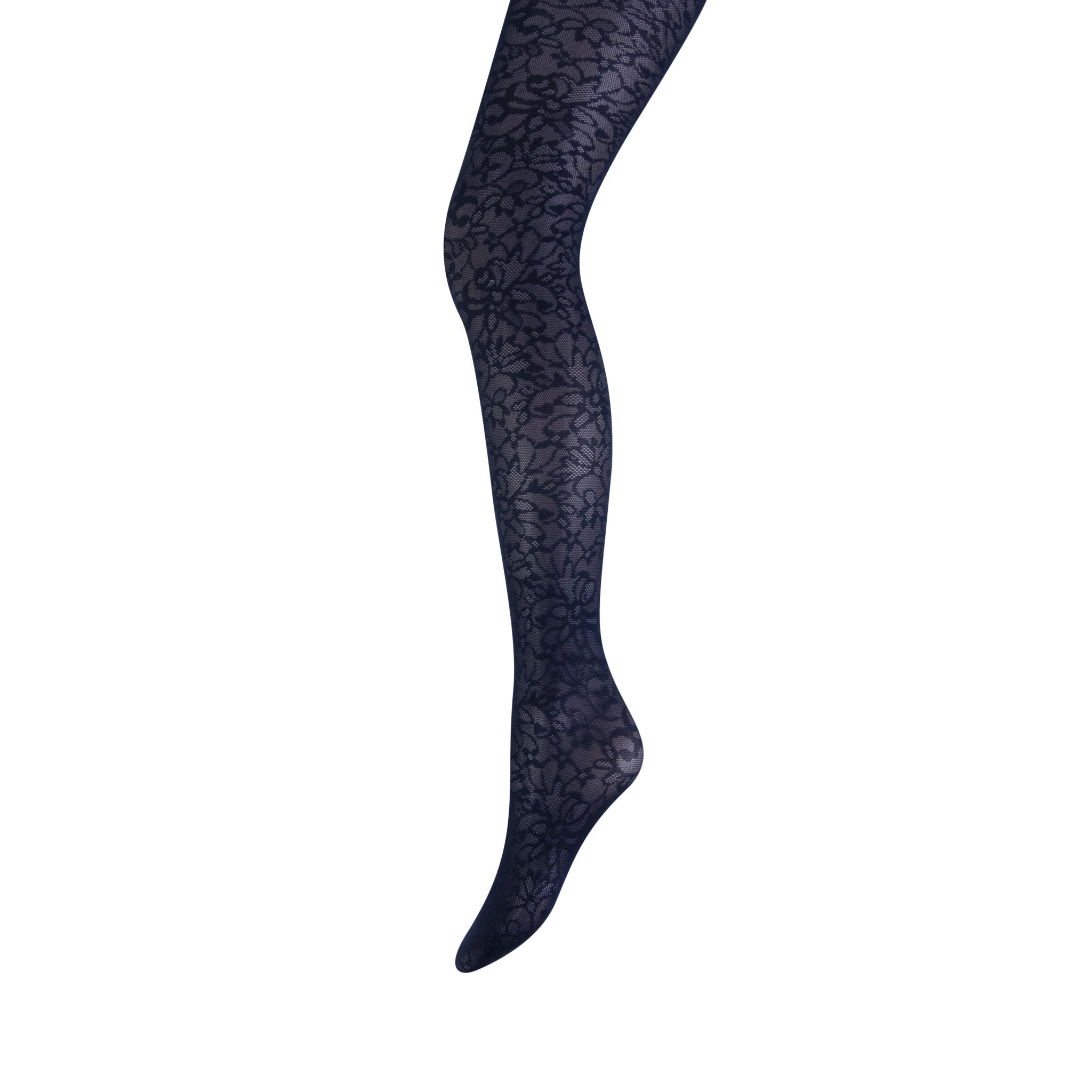 Marianne Navy Floral Tights