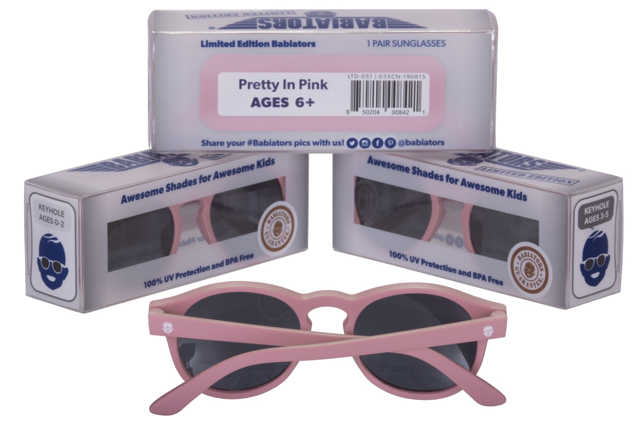Keyhole Style Sunglasses - Pretty in Pink
