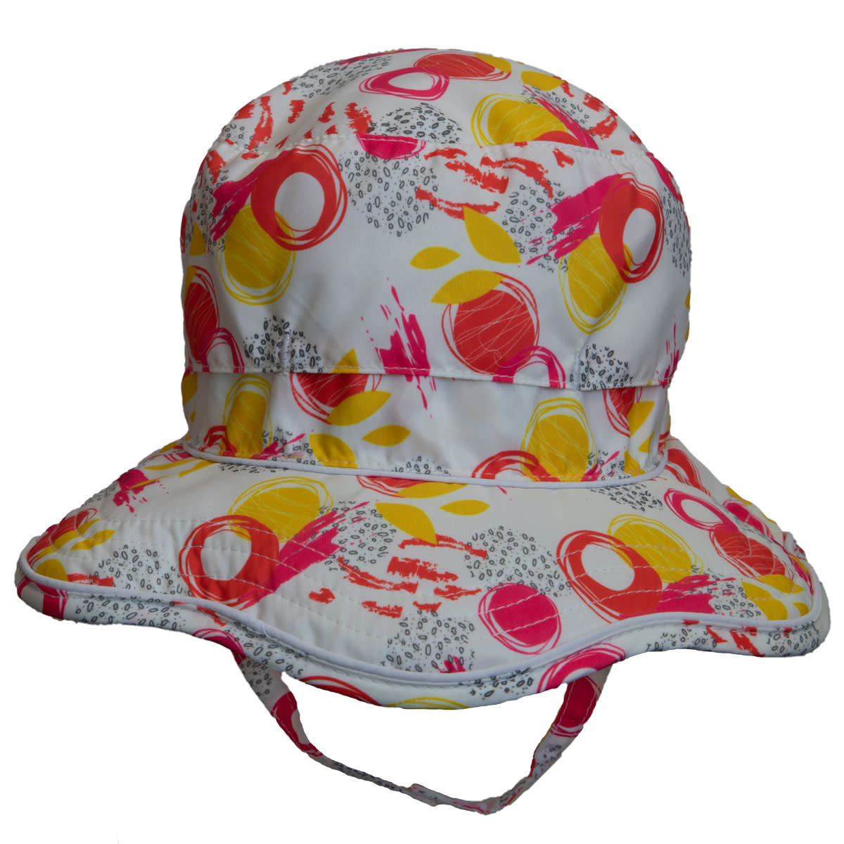 Quick - Dry Hat with Neck Shade - Pink Print