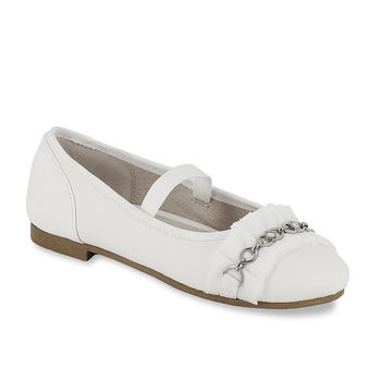 Girls White Ballerina Flats