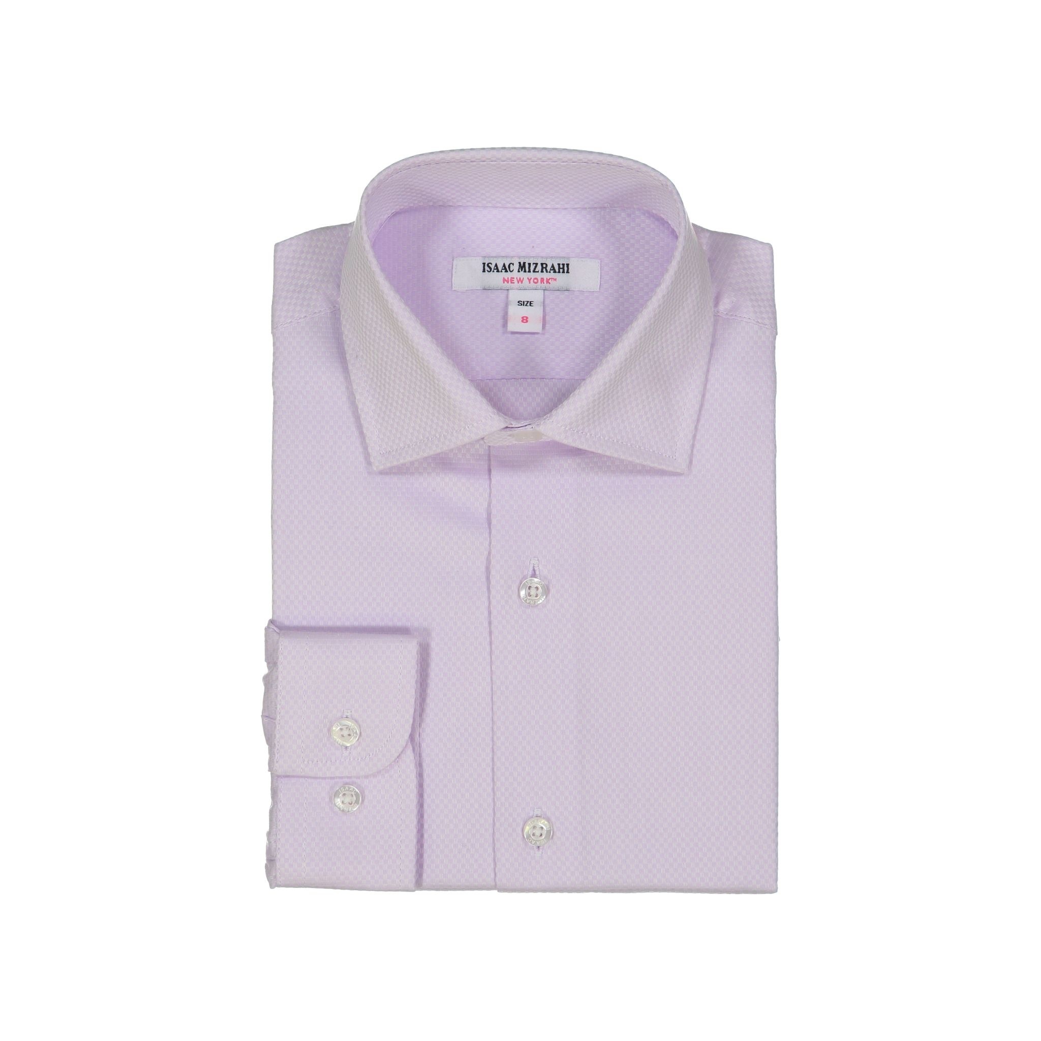 Boys Dress Shirt - Lilac Mini Boxes