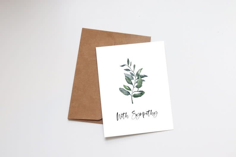 With Sympathy Mini Card