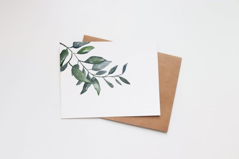 Horizontal Succulent Mini Card