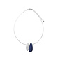 Navy Blue Pendant Necklace