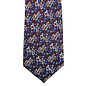 Floral Tie with Burgundy Background