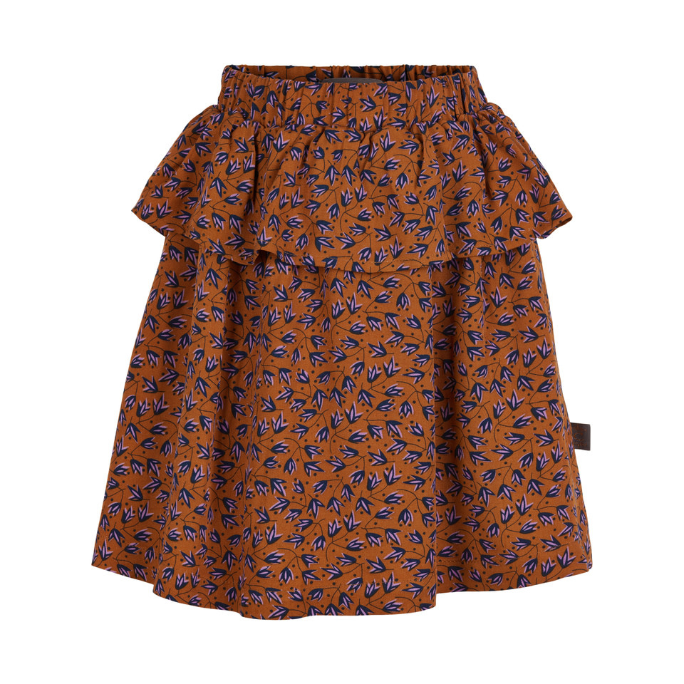 Leaf Print Skirt