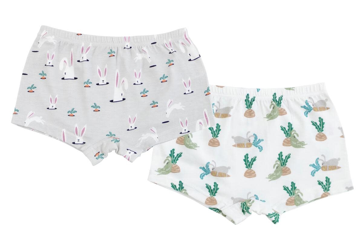 Girls Boy Shorts - Rabbits (2 Pack)