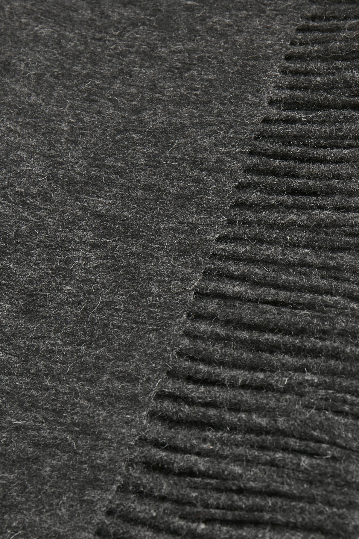 Wool Scarf - Dark Grey Melange