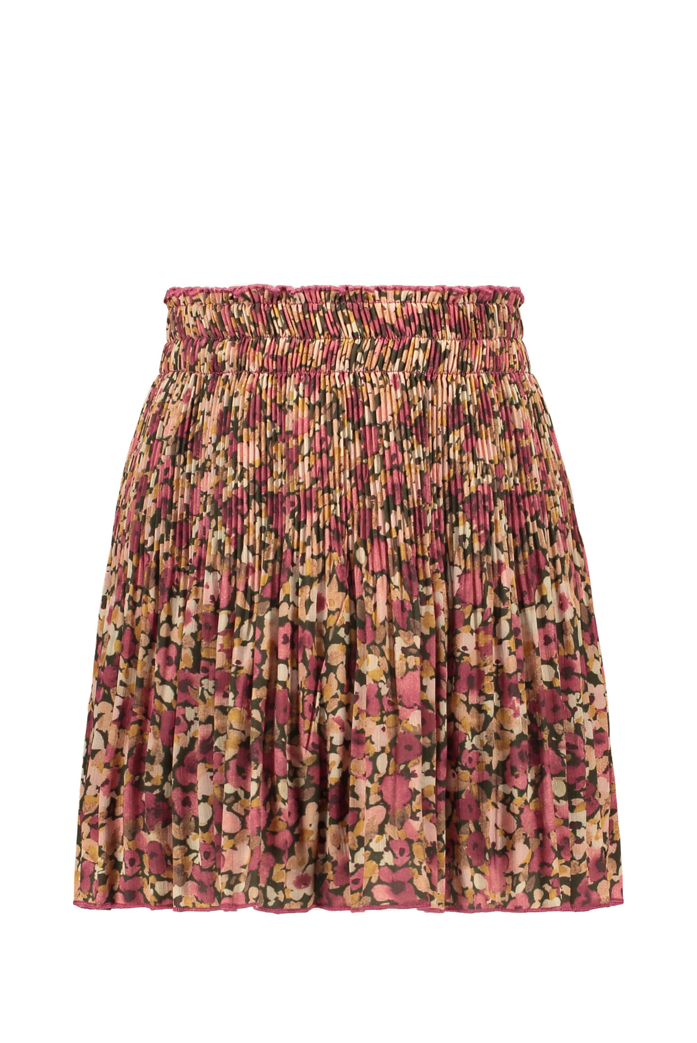 Woven Crepe Plisse Skirt
