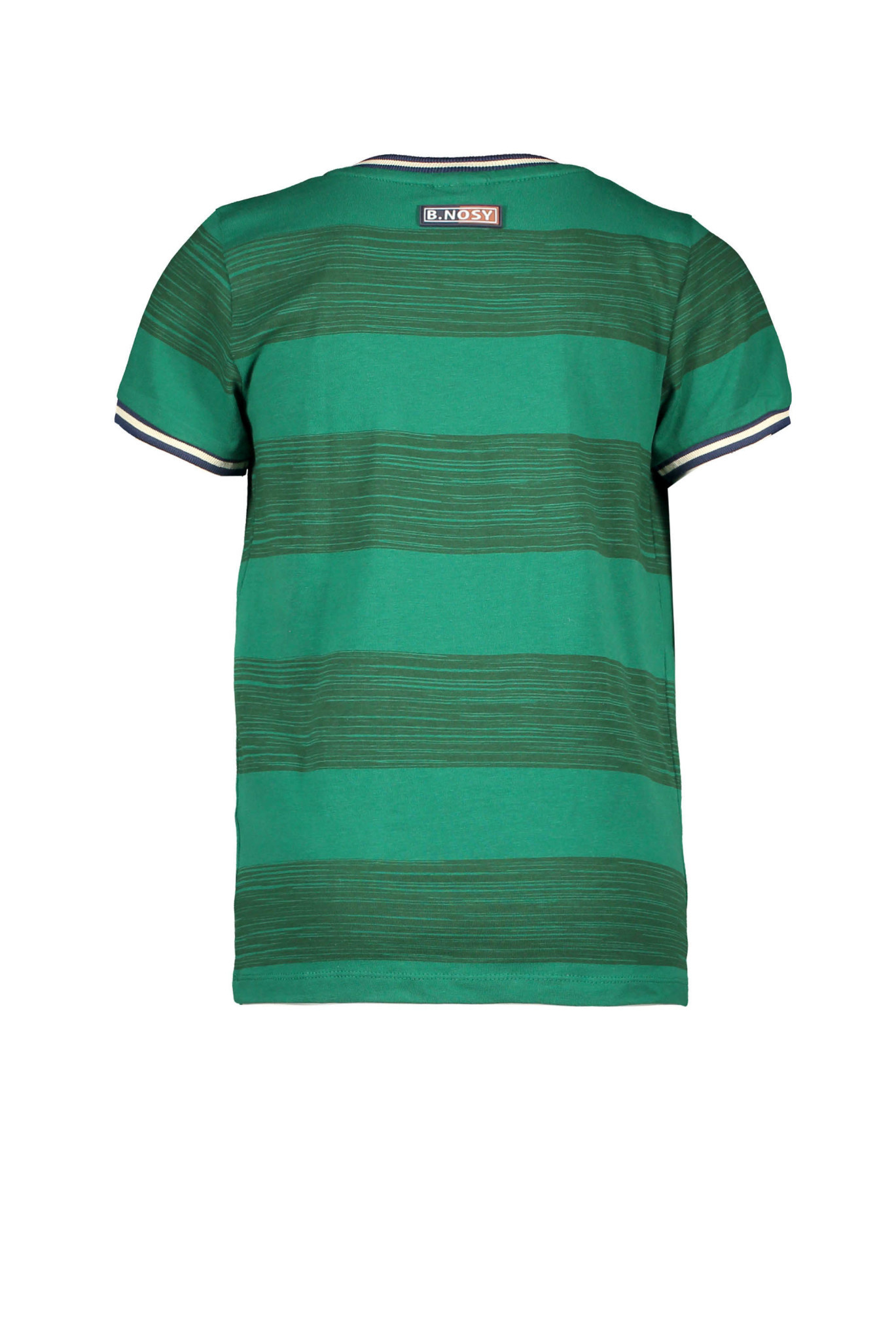 College Sports Striped Tee - Evergreen
