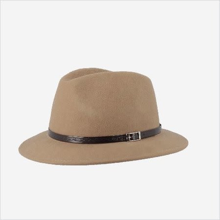 Fedora with Leather Band - Camel