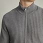 Medium Grey Melange Zip-Up Sweater
