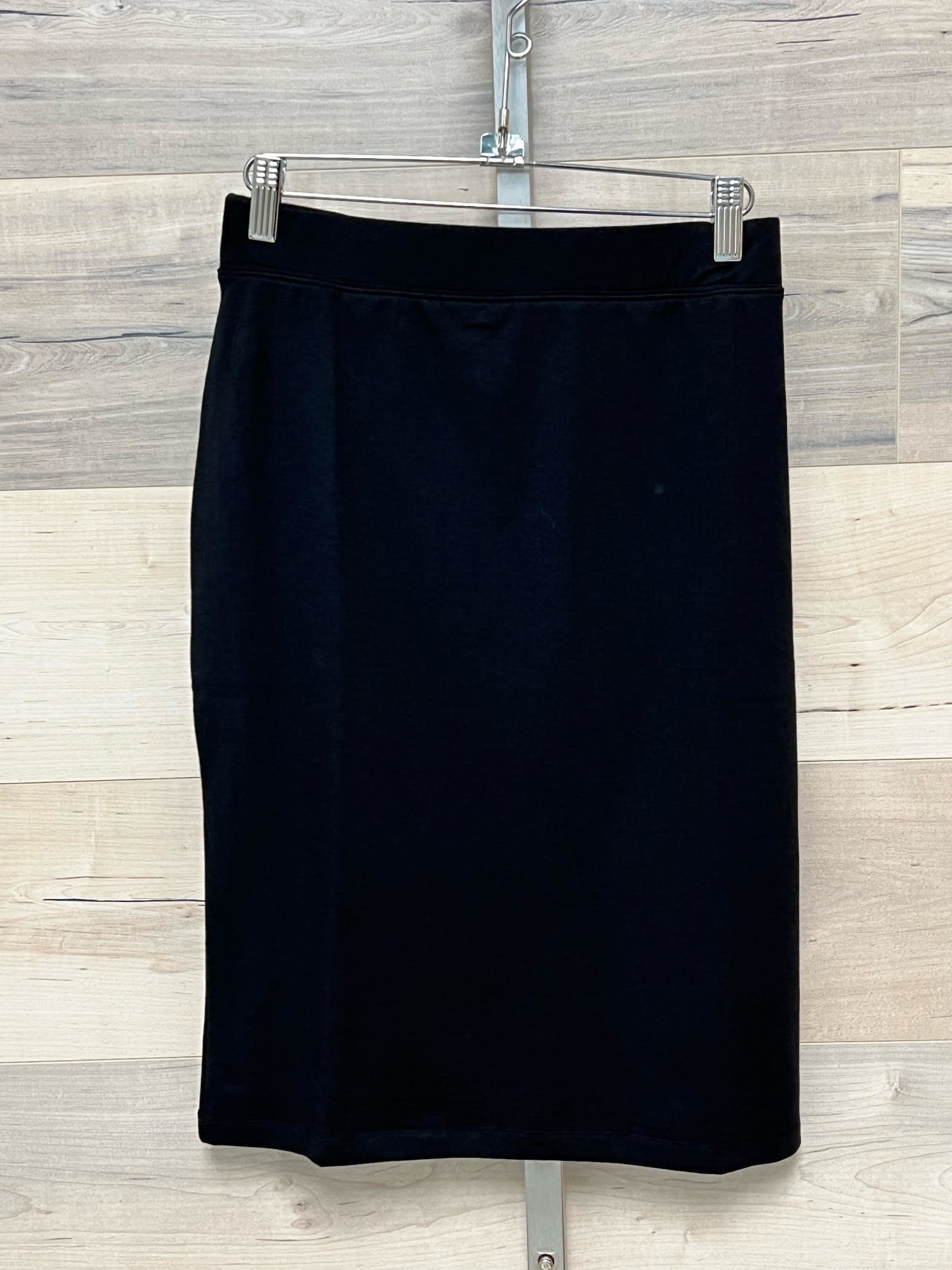 Longer Length - 60cm - Lined Jersey Skirt - Black