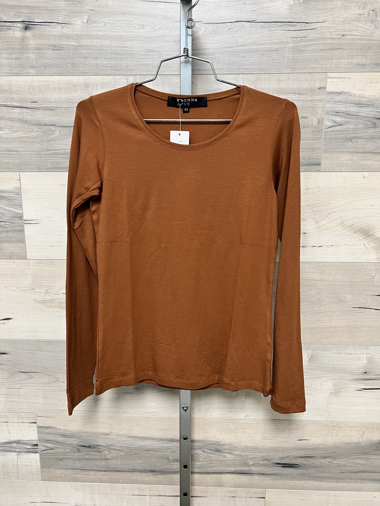 Basic Jersey Top - Long Sleeves - Rust