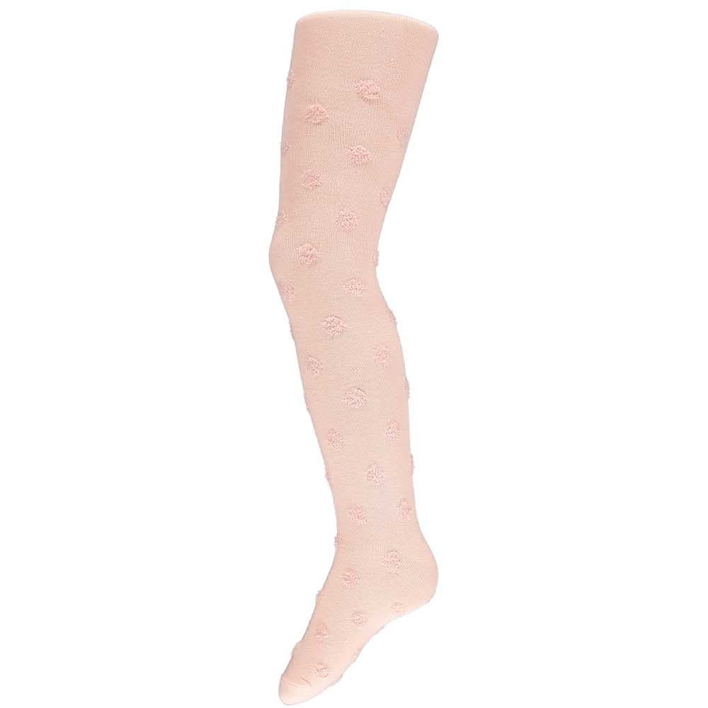 Girls Fashion Tights - Fuzzy Dots - Pink - Butte's Fashion Connection