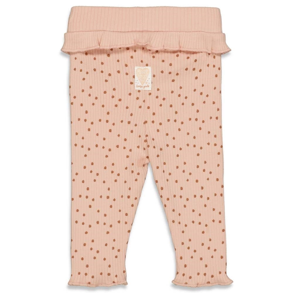 Love You More Dots Leggings with Ruffle
