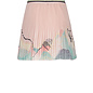 Noel Pleated Skirt with Border Print