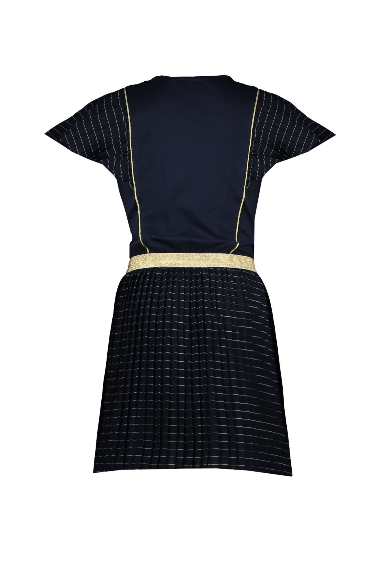 Song Pleated Pinstripe Dress