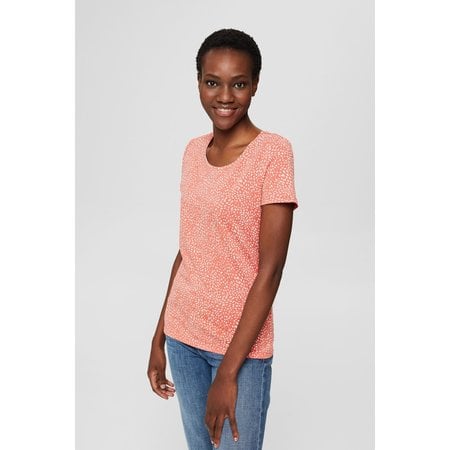 Organic Cotton Tee - Coral Speckle