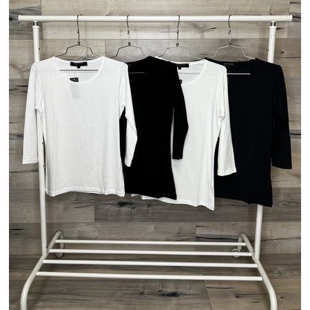 3/4 Sleeve Jersey Basic - WHITE
