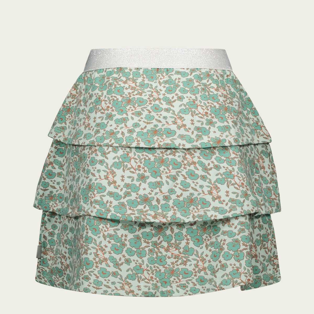 Flower Print Skirt - Mint