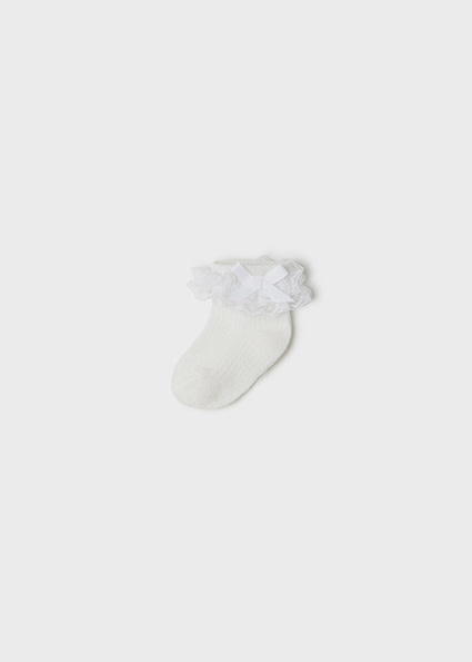 Ruffle Socks - Off White