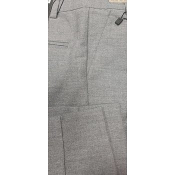 Slim Fit Adjustable Waist Dress Pants - MEDIUM GREY