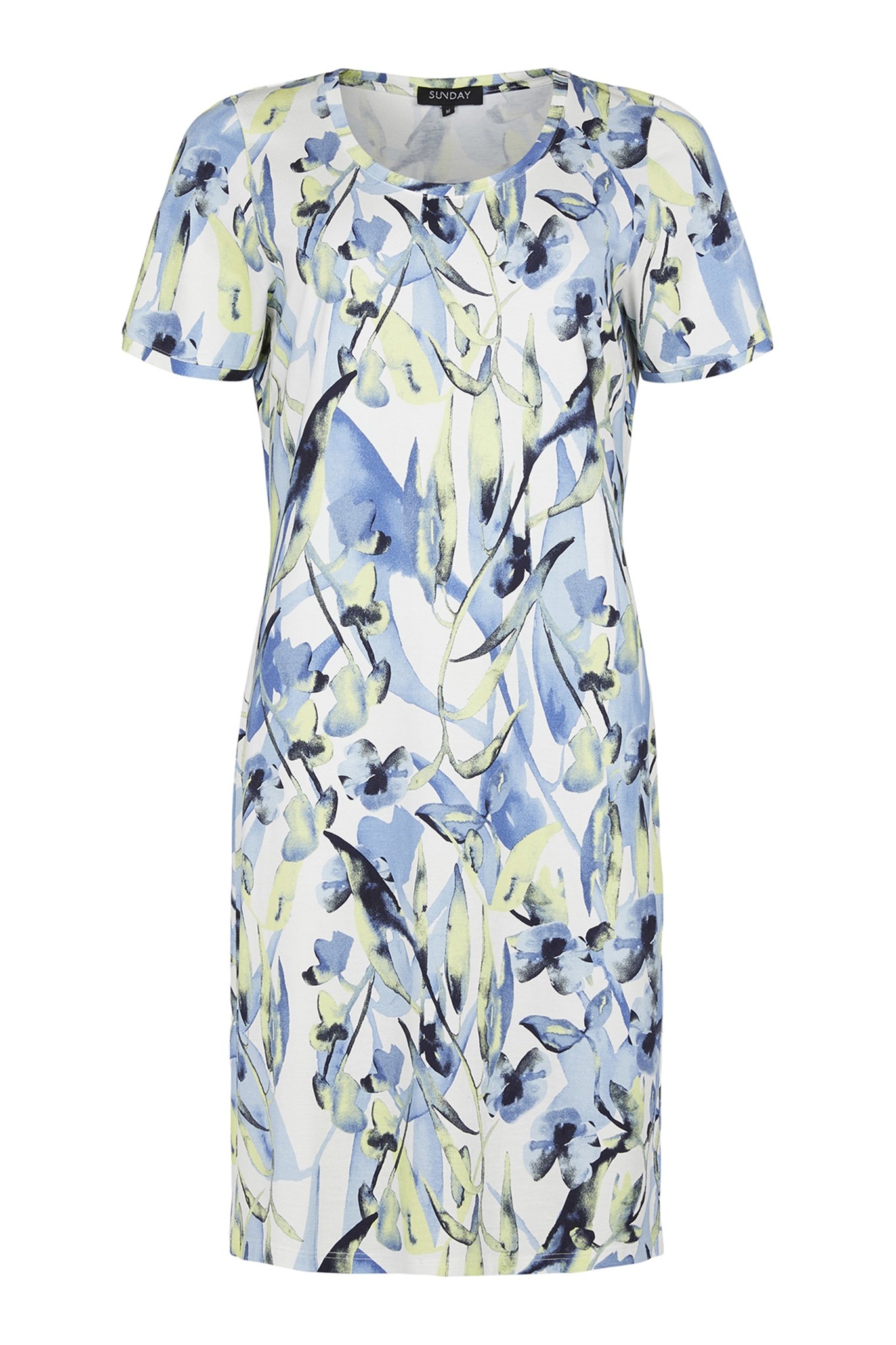Print Jersey Dress - Summer Leaves