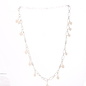 Chain Necklace with Droplet Pearls