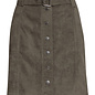 Faux Suede Skirt - Army