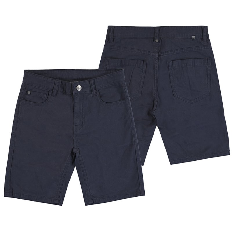 Basic Navy Bermuda Shorts