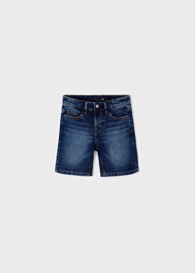 Denim 5 Pocket Bermuda Shorts