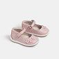 Toddler Floral Leather Mary Janes - Bubblegum