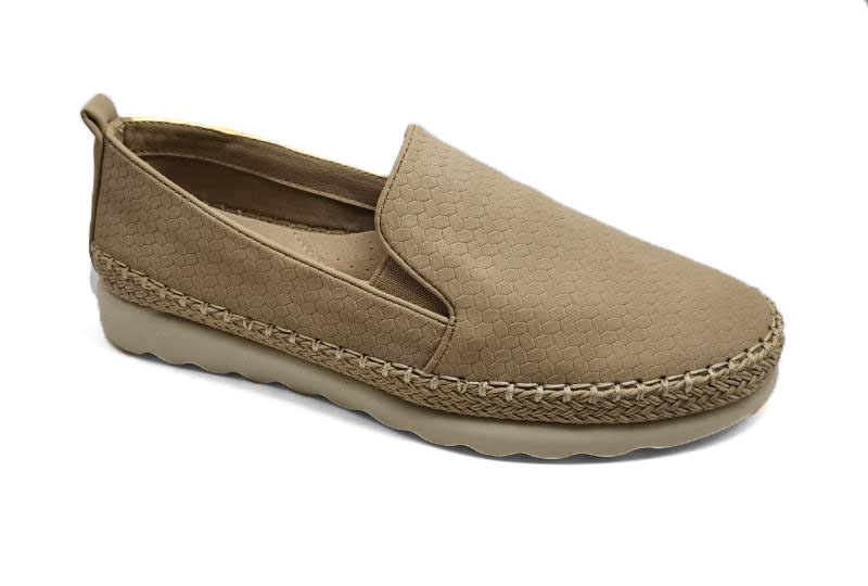 Hyacinth Loafer with Rope Accent - Beige