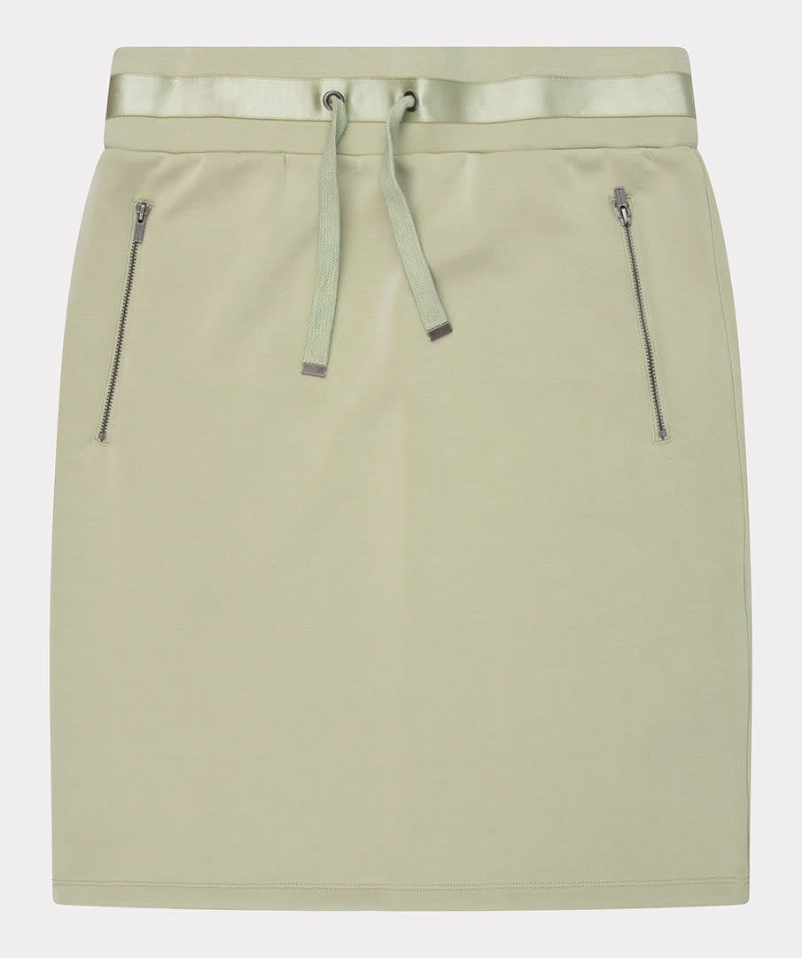 Modal Skirt with Zip Accent -