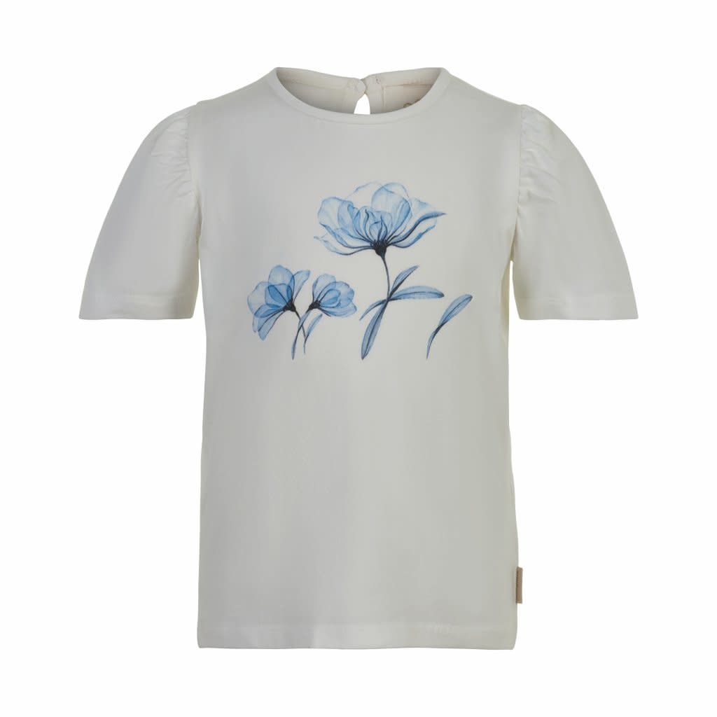 Jersey Tee with Flower Graphic