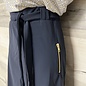 Travel Jersey Skirt with Belt and Zippers - Navy