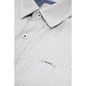 Cotton Dress Shirt with Subtle Navy Texture