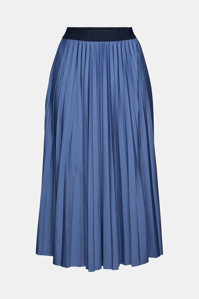 Plisse Skirt - Dusty Blue