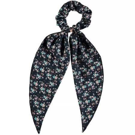 Scrunchy with Tie - Navy Floral