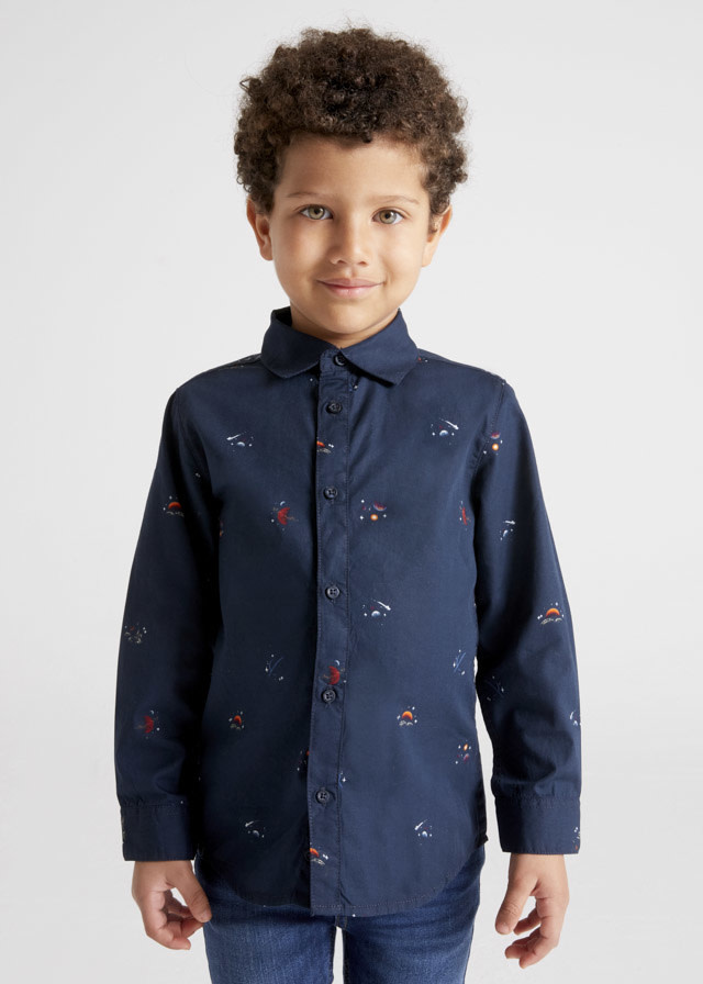 Long Sleeved Dress Shirt - Galaxy