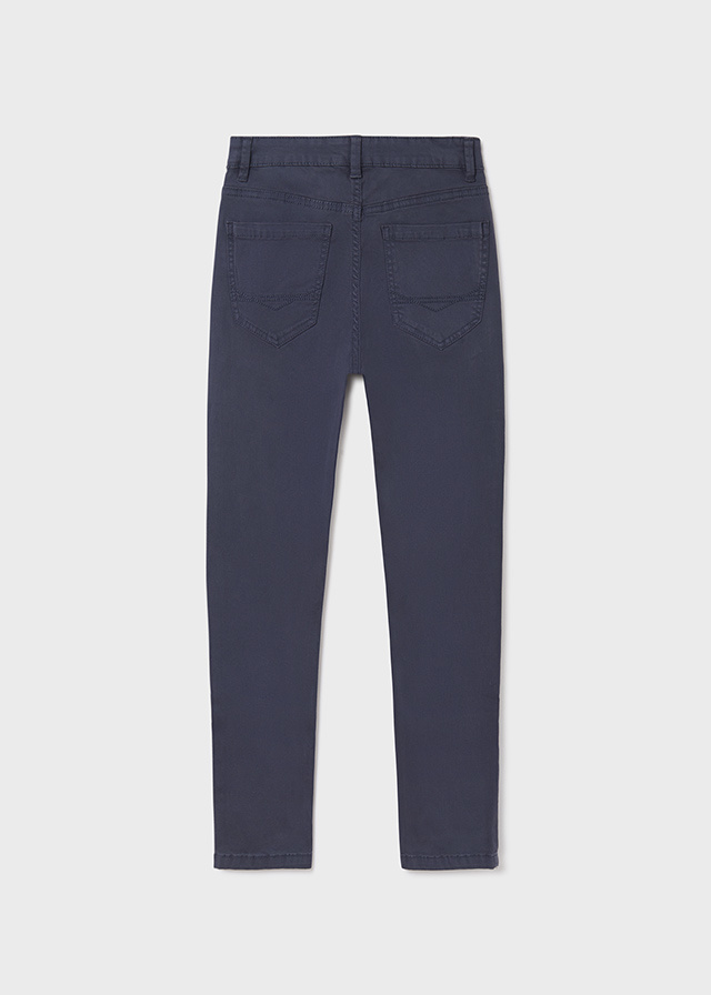 5 Pocket Slim Fit Basic Pant - Steel Blue