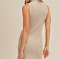 Strumming Fingers Sleeveless Sweater Dress