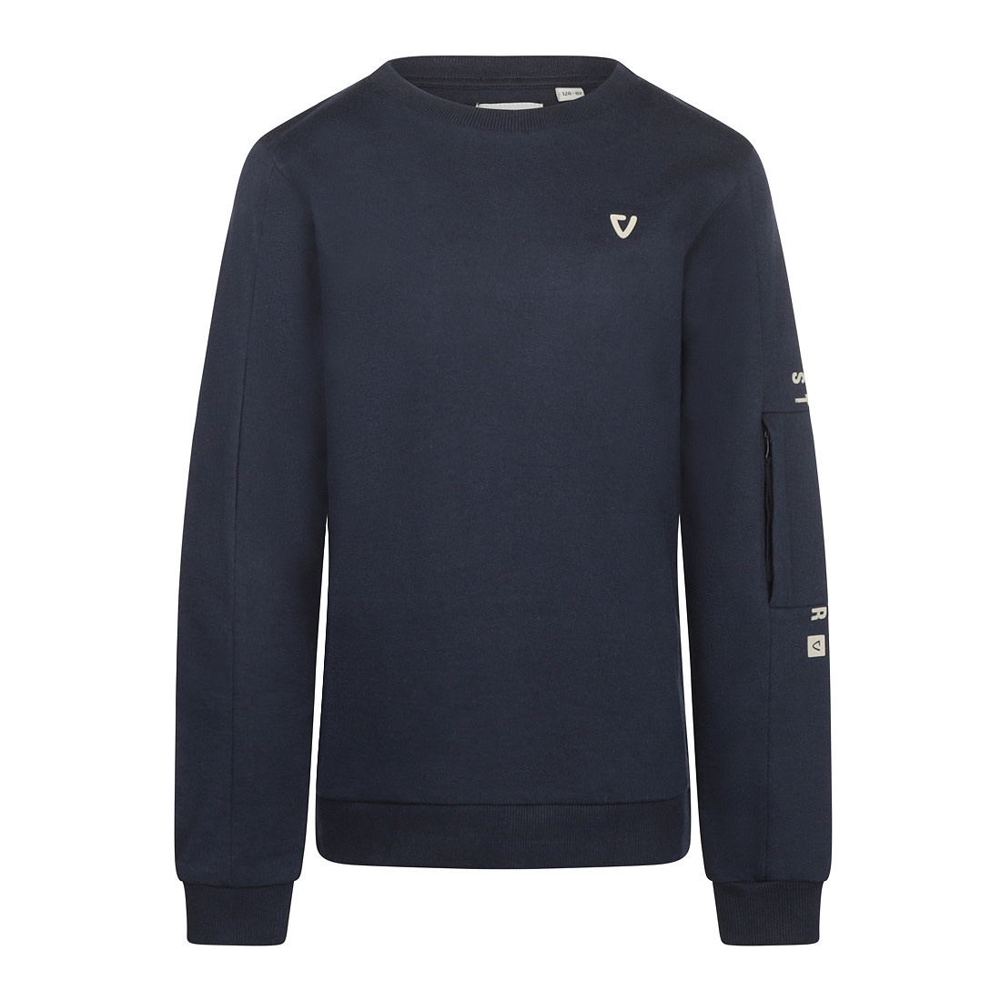 Lightweight Navy Sweater with Sleeve Pocket Detail