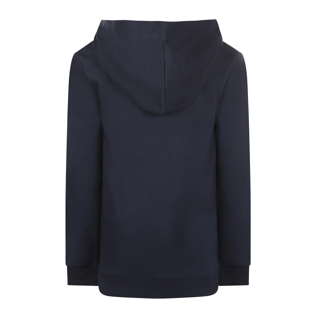 Lightweight Navy Hoodie with Ribbed Front