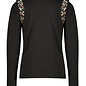 Kik Long Sleeve Shirt with Contrast Ruffle - Anthracite
