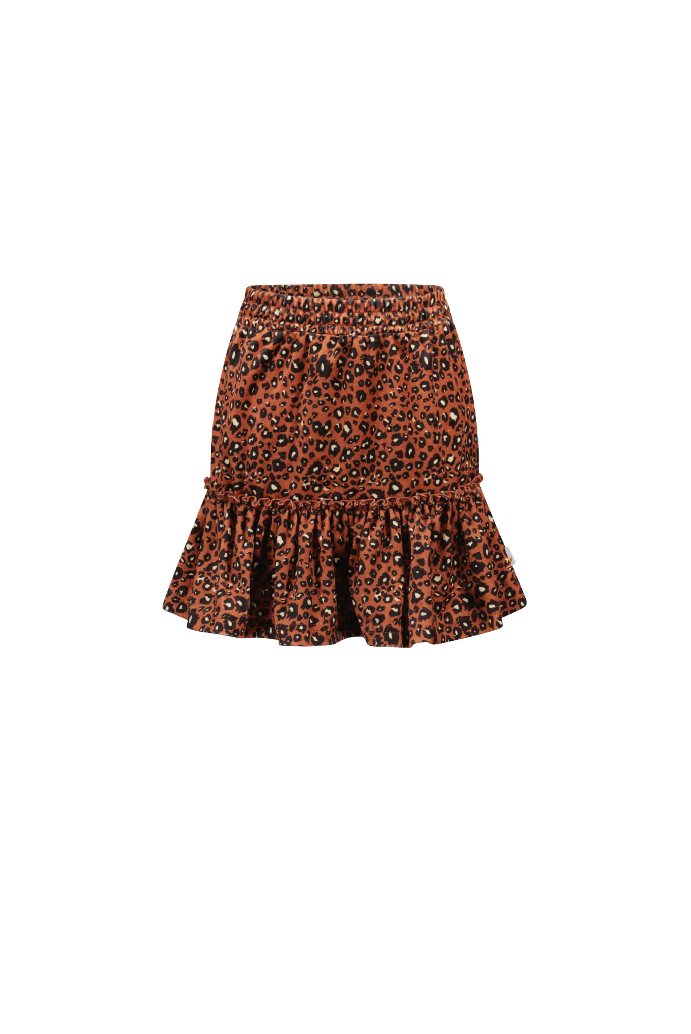 Leopard Print Skirt - Warm Orange