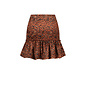 Leopard Print Skirt - Warm Orange