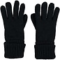 Childrens Knit Gloves with Cuff - Black
